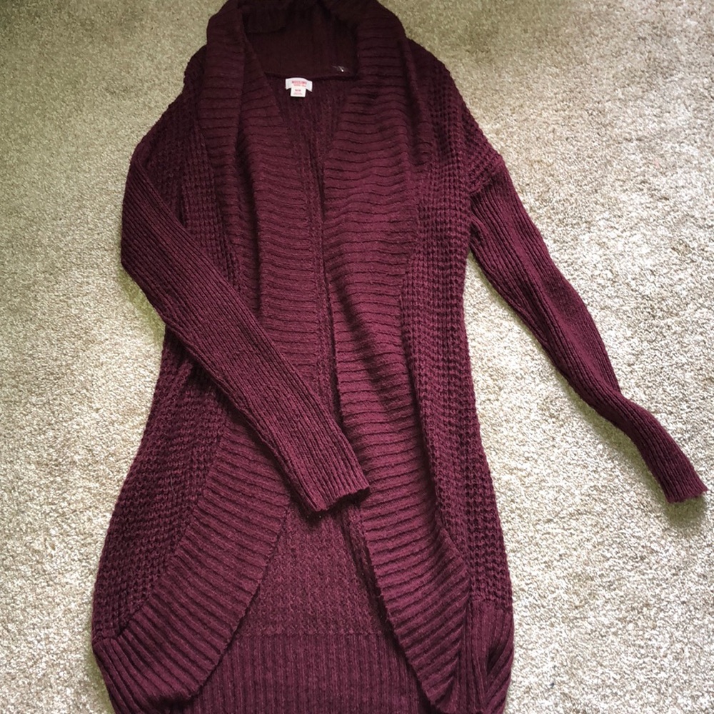 Knee length sweater cardigan!